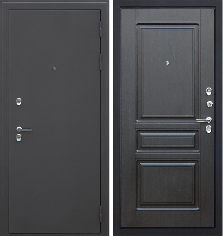 Входная металлическая дверь с терморазрывом АСД Сибирь 3к Венге 15587