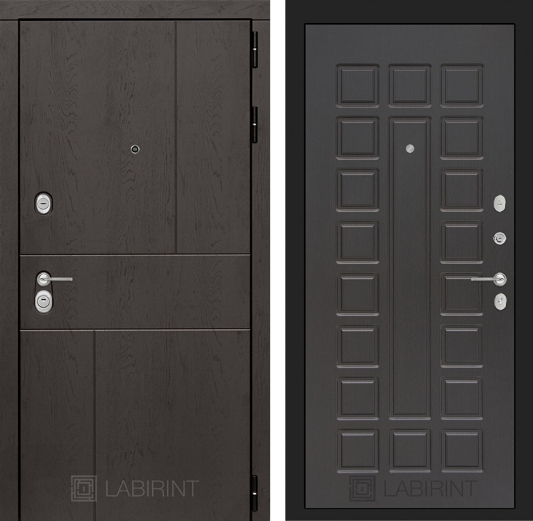 Входная металлическая дверь Лабиринт URBAN 04 - Венге 2139204
