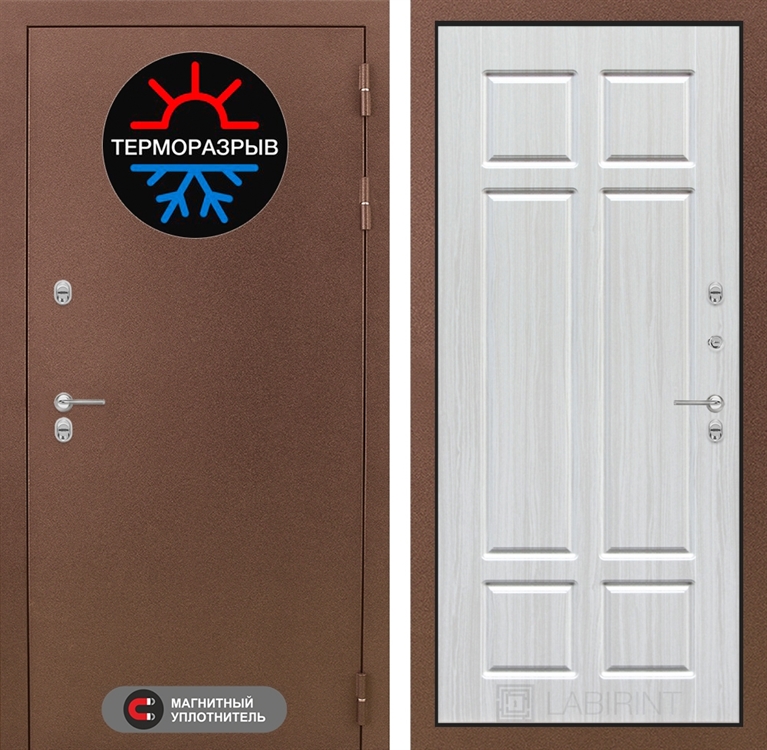 Входная металлическая дверь Лабиринт Термо Магнит 08 - Кристалл вуд 2598790
