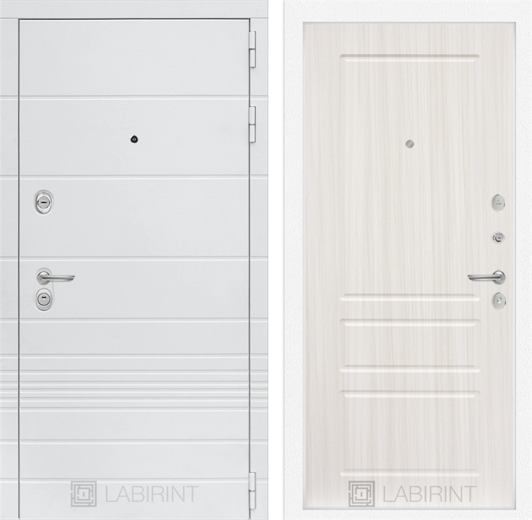 Входная белая дверь Лабиринт Трендо 03 - Сандал белый 2942265