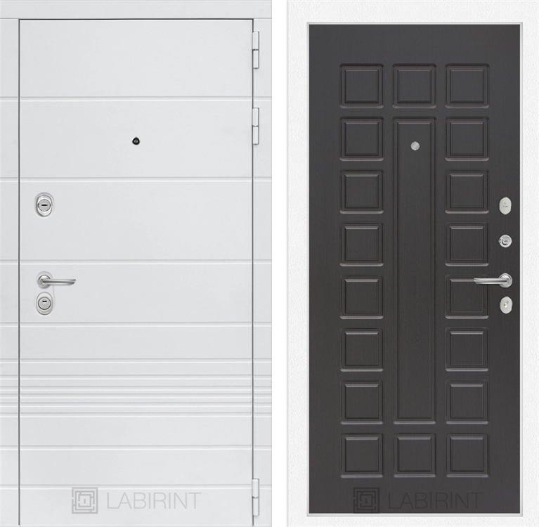 Входная белая дверь Лабиринт Трендо 04 - Венге 2942602