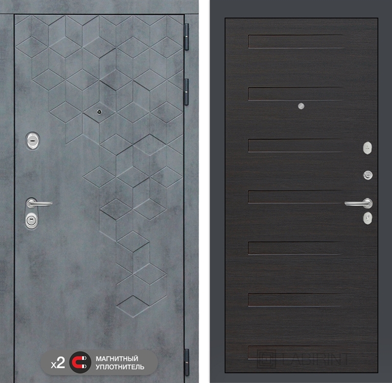 Входная металлическая дверь Лабиринт Бетон 14 - Эковенге 2955841