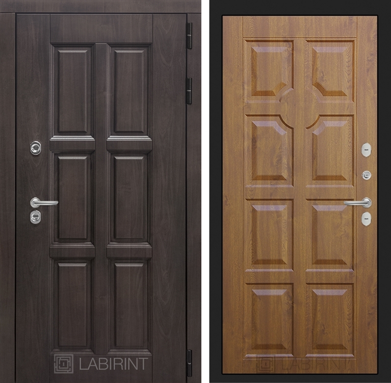 Входная металлическая дверь с Терморазрывом Лабиринт Лондон 17 - Золотой дуб 3797259