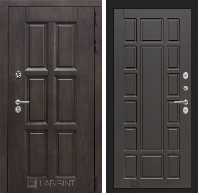 Входная металлическая дверь с Терморазрывом Лабиринт Лондон 12 - Венге 3797264