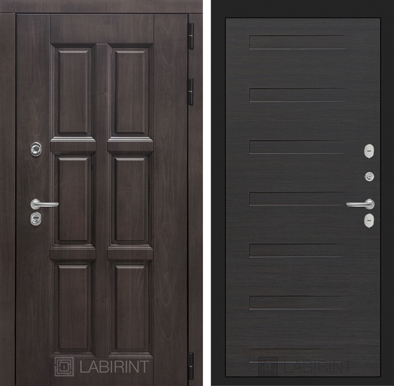 Входная металлическая дверь с Терморазрывом Лабиринт Лондон 14 - Эковенге поперечный 3797325