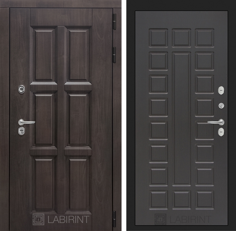 Входная металлическая дверь с Терморазрывом Лабиринт Лондон 04 - Венге 3797339