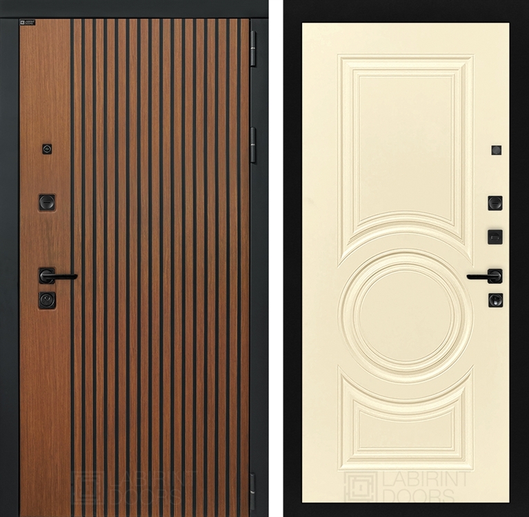 Входная металлическая дверь Лабиринт STORM 23 - Шампань софт 4049877