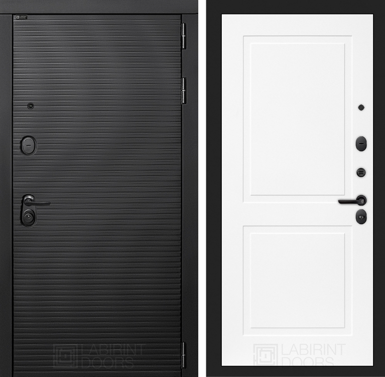 Входная металлическая дверь Лабиринт VOLCANO 11 - Белый софт 4055019
