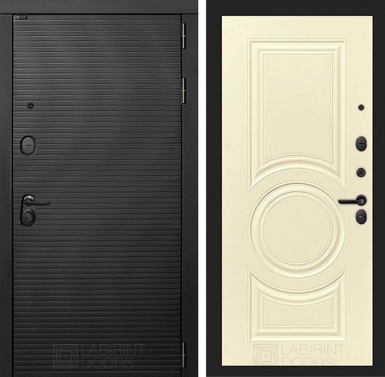 Входная металлическая дверь Лабиринт VOLCANO 23 - Шампань софт 4055033