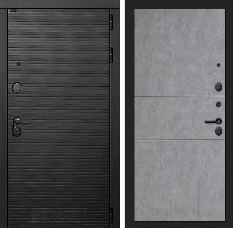 Входная металлическая дверь Лабиринт VOLCANO 21 - Бетон светлый 4055047