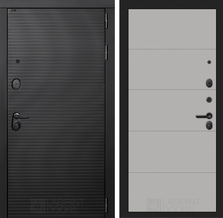 Входная металлическая дверь Лабиринт VOLCANO 13 - Грей софт 4055052