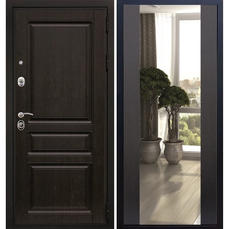 Входная дверь Премиум Н с Зеркалом СБ -16 Венге 5100