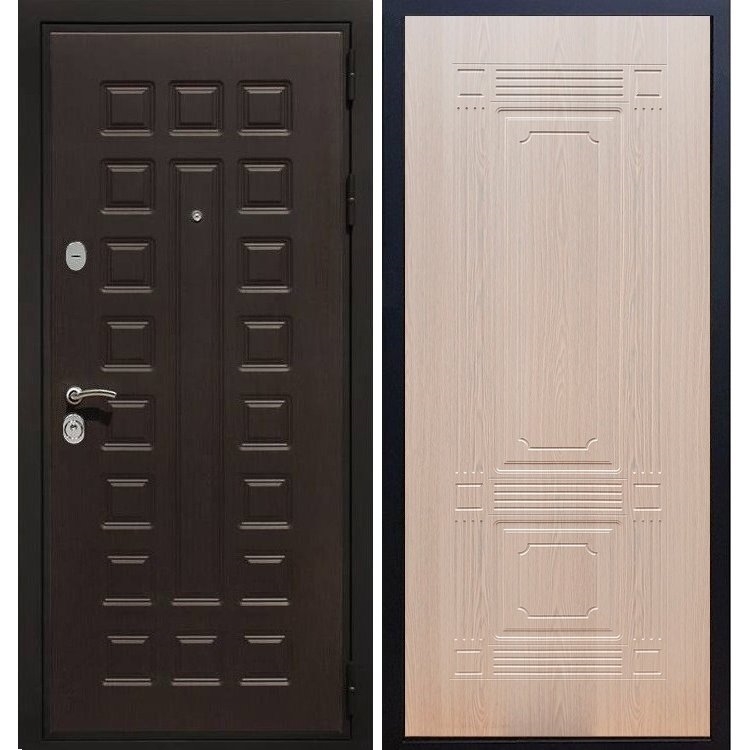 Входная металлическая дверь Премиум 3к ФЛ-2 Беленый дуб 5181