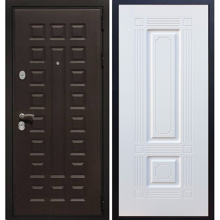 Входная металлическая дверь Премиум 3к ФЛ-2 Белый силк сноу 5184