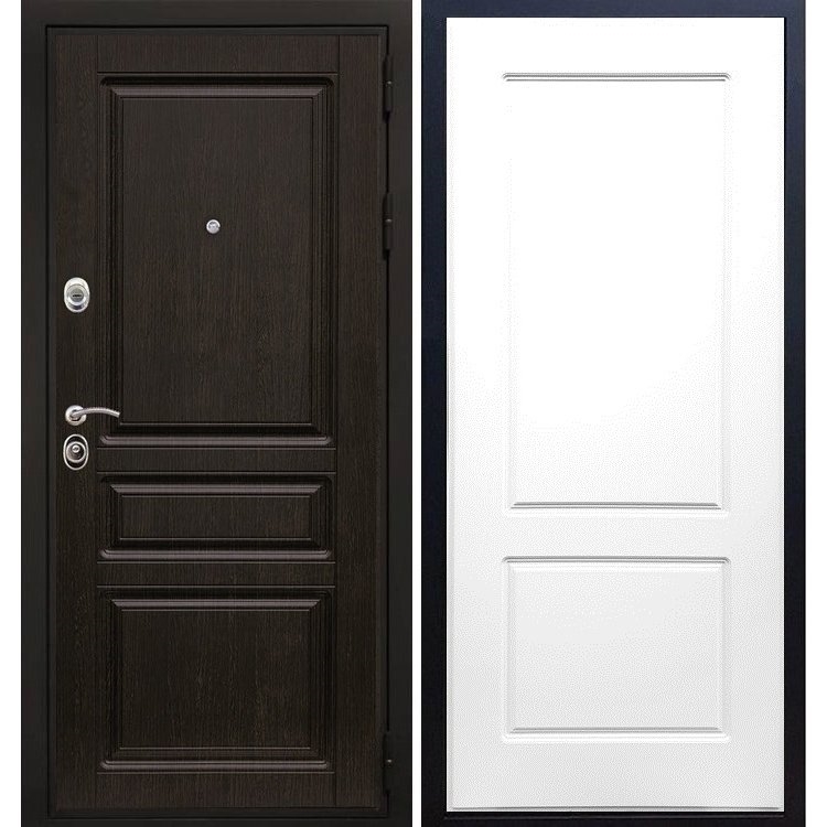 Входная металлическая дверь Премиум - Н ФЛ-117 Белый силк сноу 6775