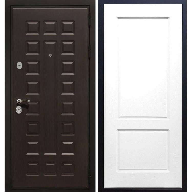 Входная металлическая дверь Премиум 3к ФЛ-117 Белый силк сноу 6776