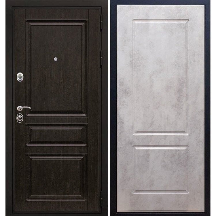 Входная металлическая дверь Премиум - H ФЛ-117 Бетон темный 6838