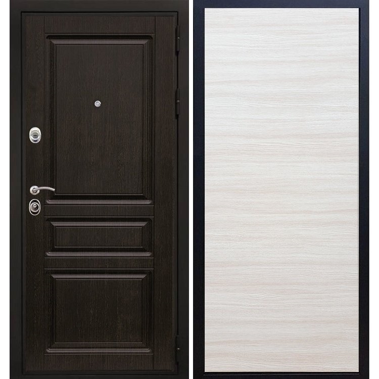 Входная металлическая дверь Премиум -H Акация светлая 6848