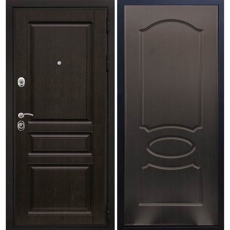 Входная металлическая дверь Премиум-H ФЛ-128 Венге 6861