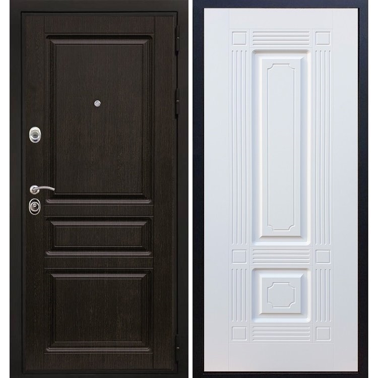 Входная металлическая дверь Премиум -H ФЛ-2 Белый силк сноу 6872