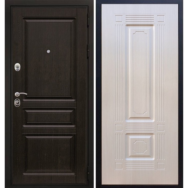 Входная металлическая дверь Премиум -H ФЛ-2 Лиственница беж 6875