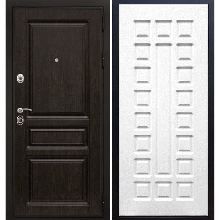 Входная металлическая дверь Премиум -H ФЛ-183 Белый ясень 7087