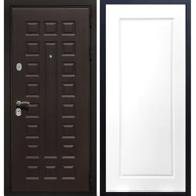 Входная металлическая дверь Премиум 3к ФЛ-119 Белый силк сноу 7366