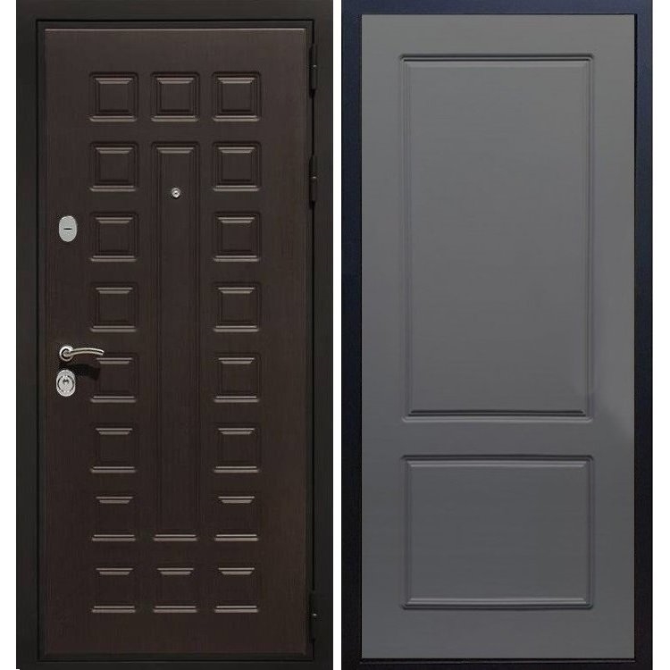 Входная металлическая дверь Премиум 3к ФЛ-117 Софт графит 7374