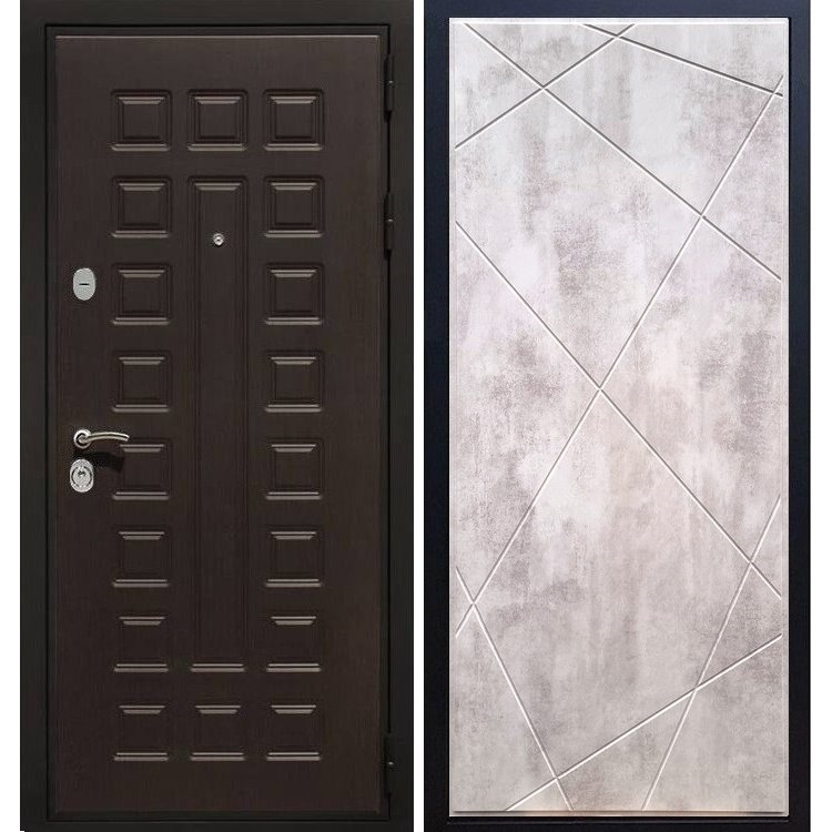 Входная металлическая дверь Премиум 3к ФЛ-291 Бетон светлый 7383