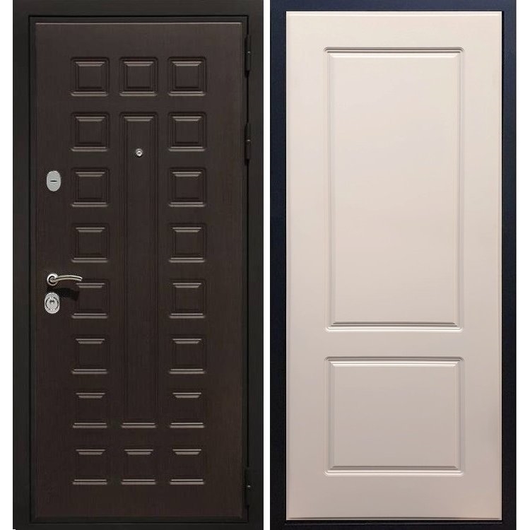 Входная металлическая дверь Премиум 3к ФЛ-117 Софт Грей 7393