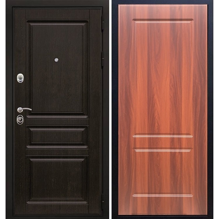 Входная металлическая дверь Премиум - H ФЛ-117 Итальянский Орех 7395