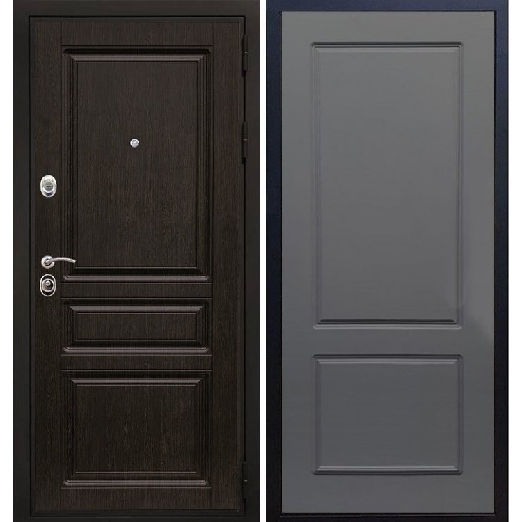 Входная металлическая дверь Премиум - Н ФЛ-117 Силк титан 7397