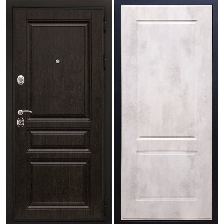 Входная металлическая дверь Премиум - H ФЛ-117 Бетон светлый 7399