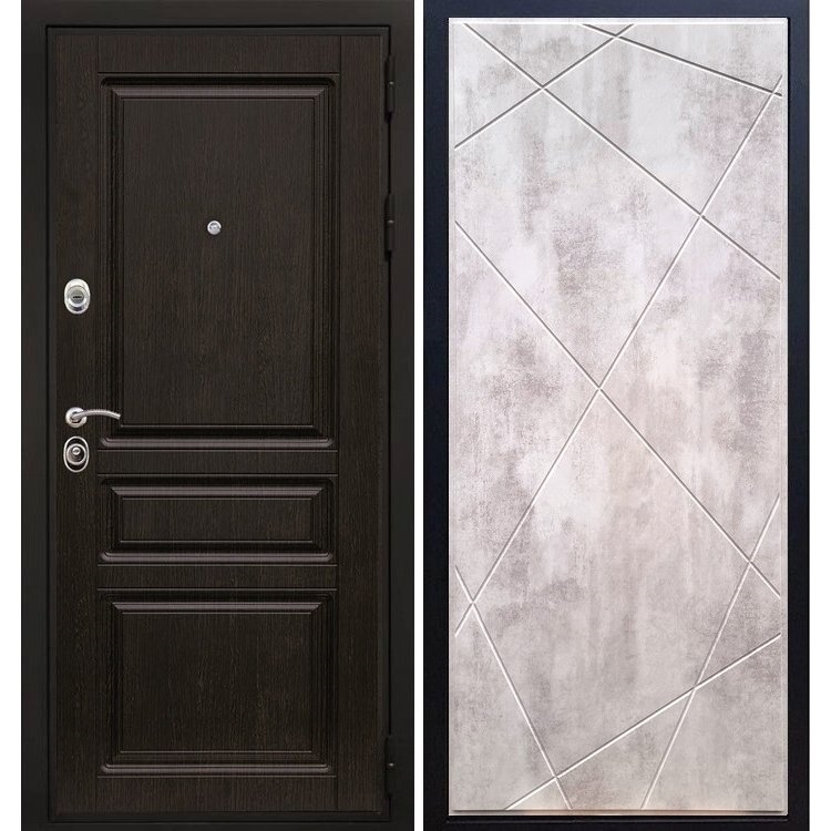 Входная металлическая дверь Премиум -Н ФЛ-291 Бетон светлый 7870