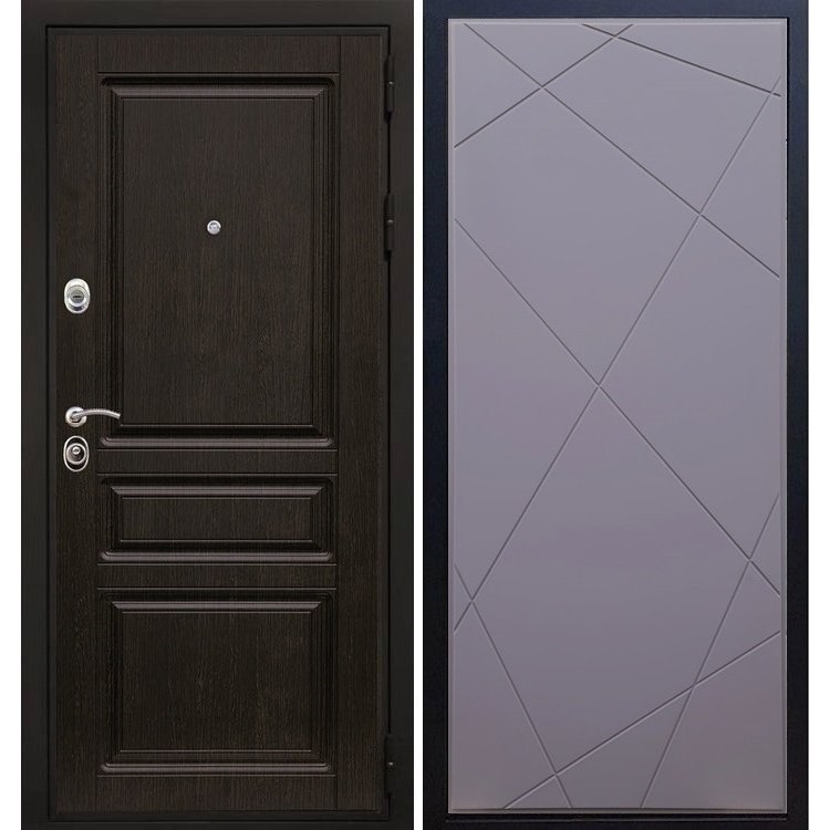 Входная металлическая дверь Премиум -Н ФЛ-291 Силк титан 7871