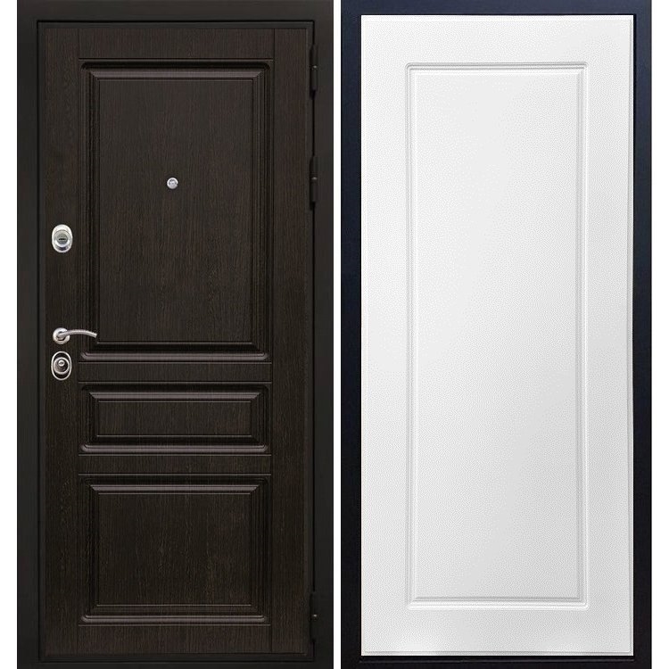 Входная металлическая дверь Премиум - Н ФЛ-119 Белый ясень 7881