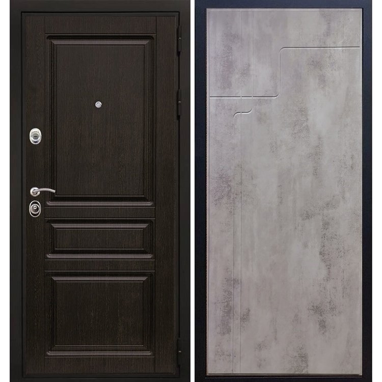 Входная металлическая дверь Премиум -H ФЛ-246 Бетон светлый 7923