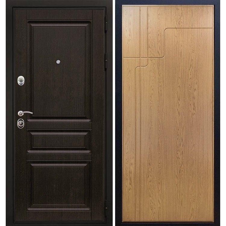 Входная металлическая дверь Премиум -H ФЛ-246 Дуб светлый 7924