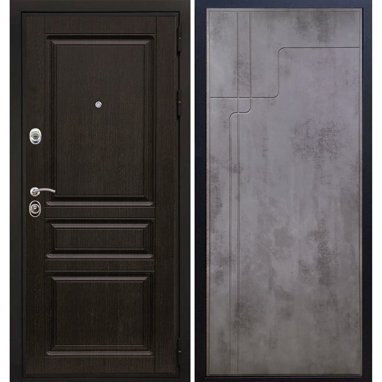 Входная металлическая дверь Премиум -H ФЛ-246 Бетон темный 7925
