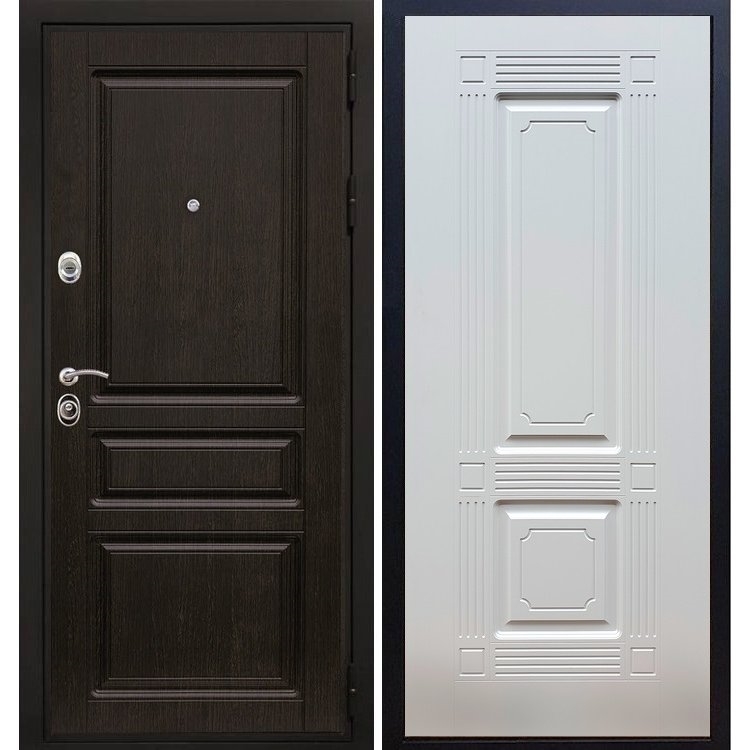 Входная металлическая дверь Премиум -H ФЛ-2 Белый ясень 7943