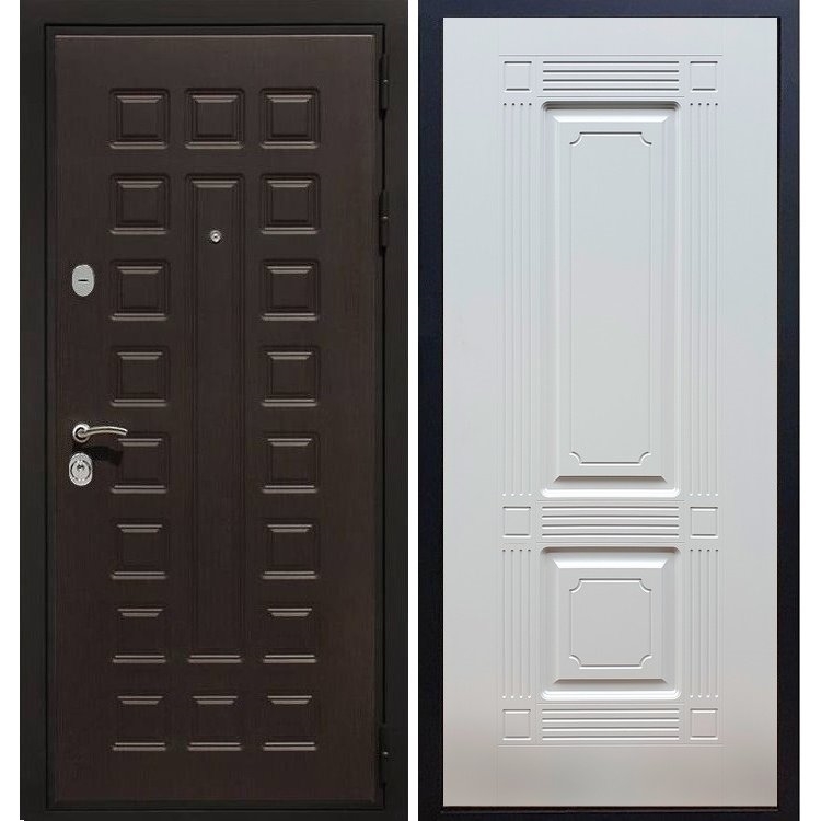 Входная металлическая дверь Премиум 3к ФЛ-2 Белый ясень 8115