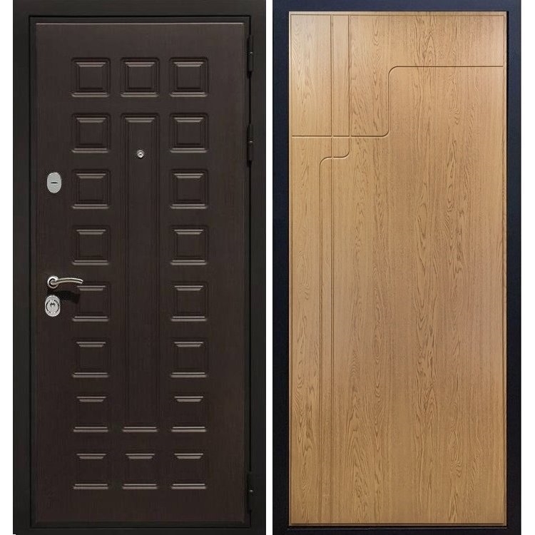 Входная металлическая дверь Премиум 3к ФЛ-246 Дуб светлый 8124