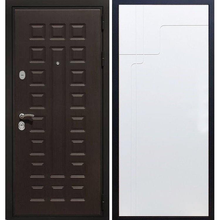 Входная металлическая дверь Премиум 3к ФЛ-246 Белый ясень 8125