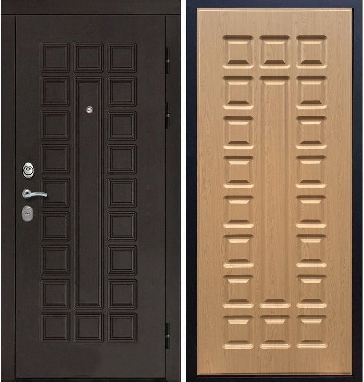 Входная металлическая дверь Монолит ФЛ-183 Дуб светлый 20757