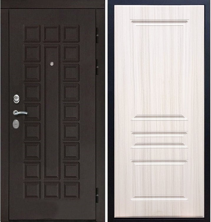 Входная металлическая дверь Монолит ФЛ-243 Сандал белый 20824