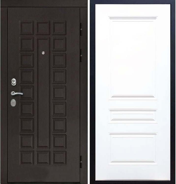 Входная металлическая дверь Монолит ФЛ-243 Белый силк сноу 20827