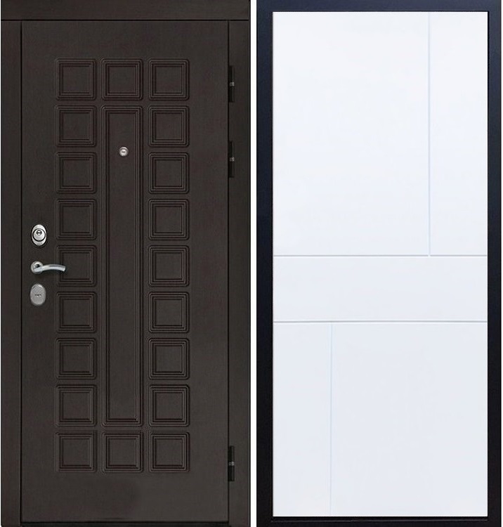 Входная металлическая дверь Монолит ФЛ-290 Белый силк сноу 20828