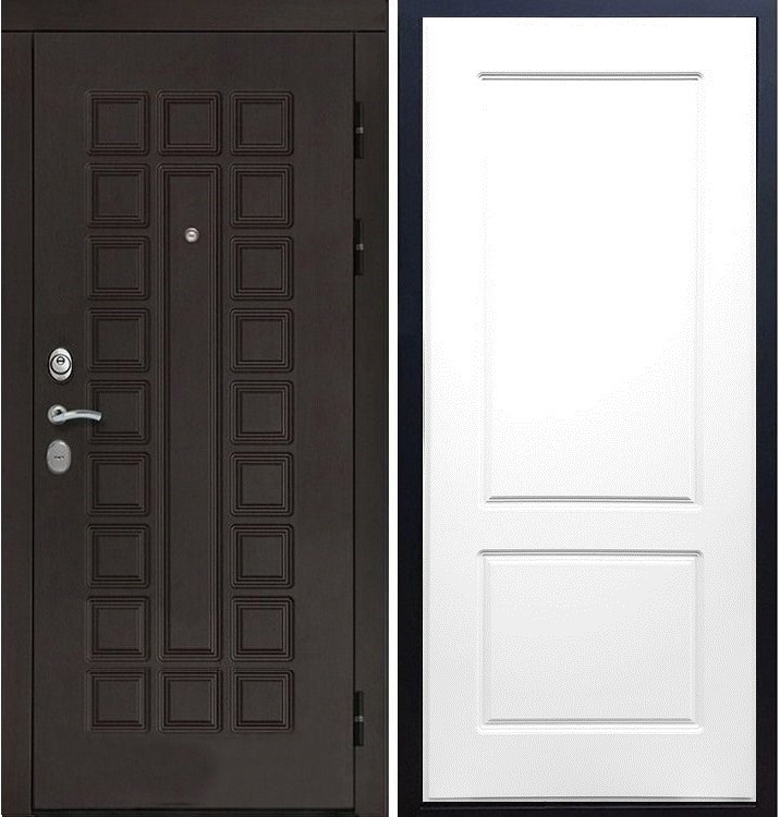 Входная металлическая дверь Монолит ФЛ-117 Белый силк сноу 20891