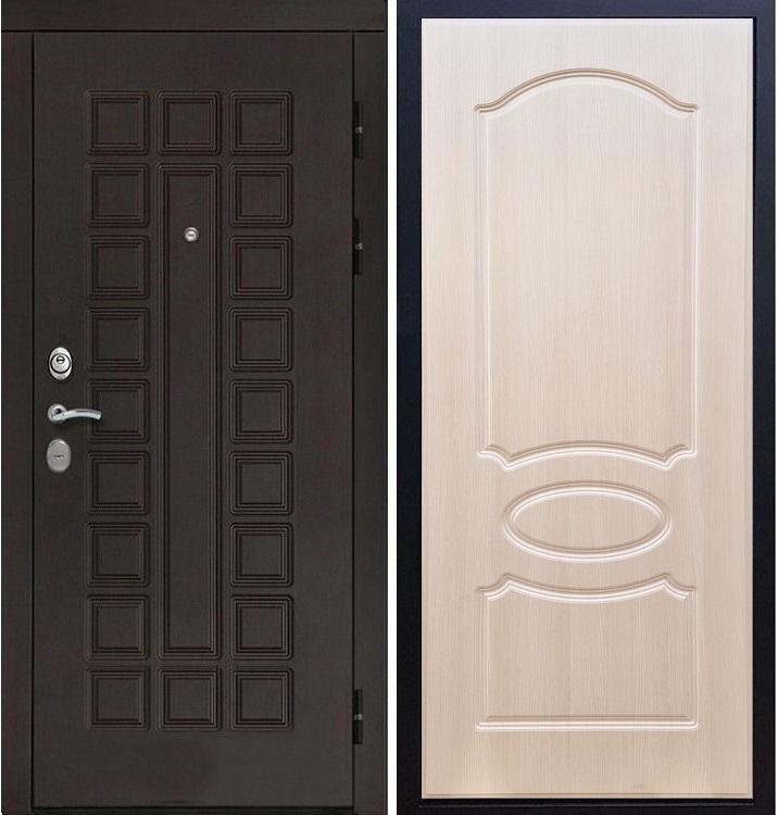 Входная металлическая дверь Монолит ФЛ-128 Беленый дуб 20921