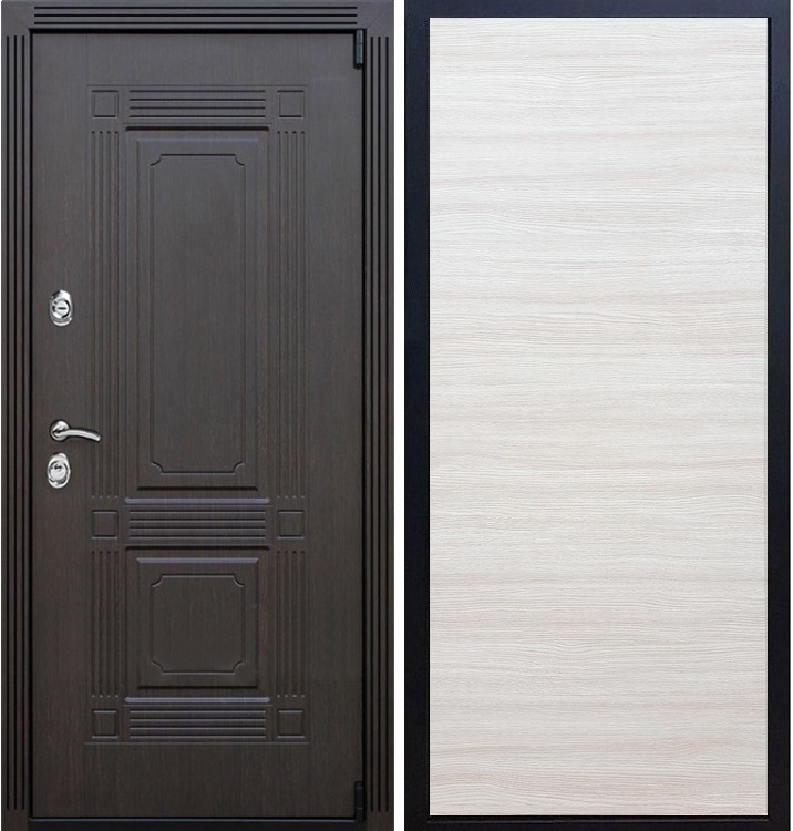 Входная металлическая дверь ESTET Акация светлая 22172